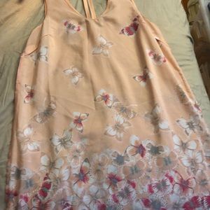 Pink halter flowered sundress